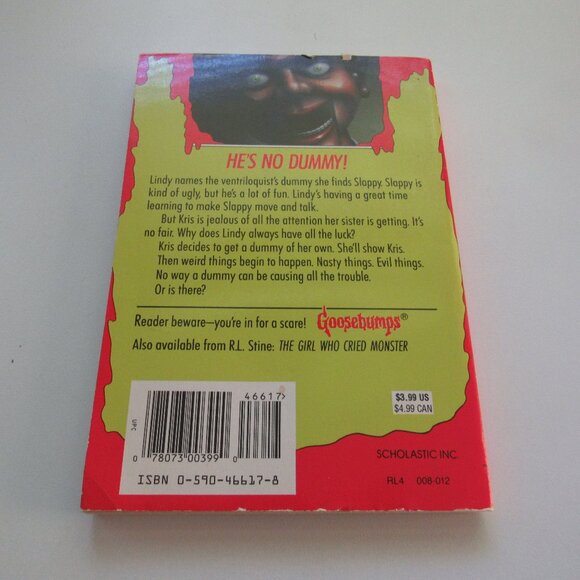Goosebumps – Night of the Living Dummy – R.L. Stine – Vintage Scholastic Paperba - Picture 3 of 3
